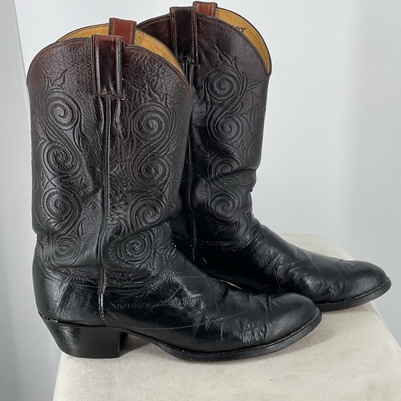 Justin Boots Vintage Eel SZ 12 D - Picture 1 of 7